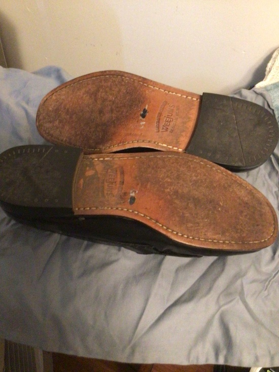 WEEJUNS handcfated leather loafer with tassel slip on shoes SZ 13 main image 4